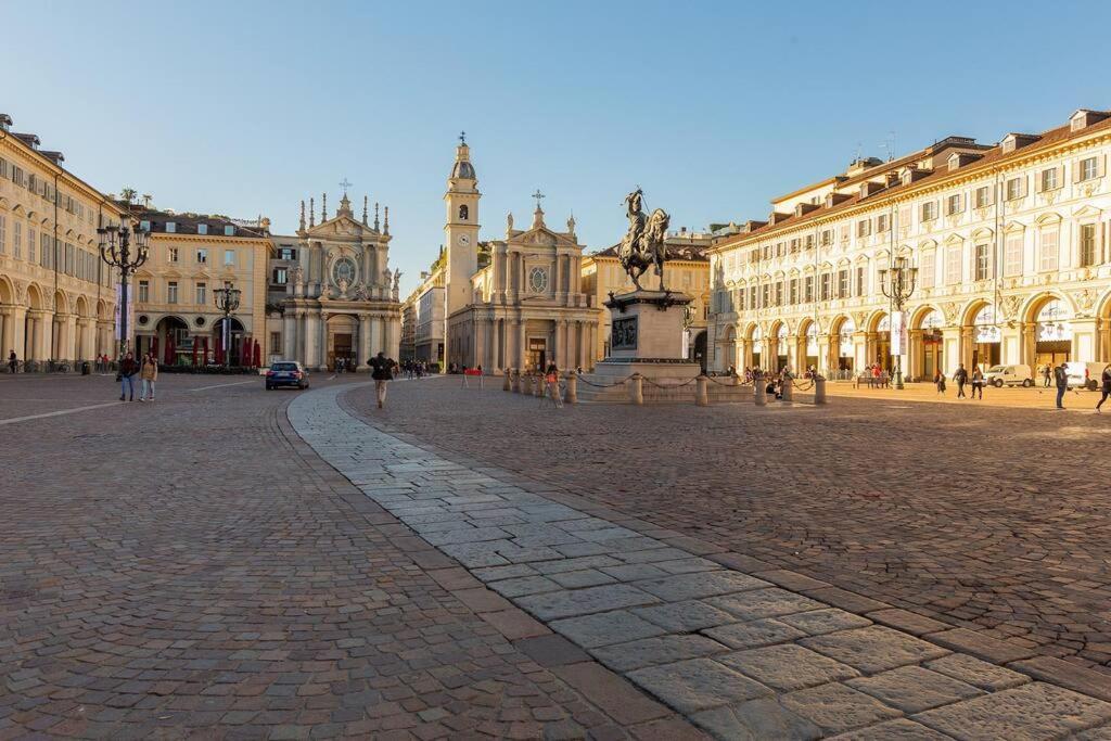 Splendido Appartamento In Piazza San Carlo Turín Exterior foto